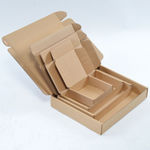 Kraft Flat Top Gift Box : 110mm (10pieces)