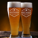 Engraved Beer Glass