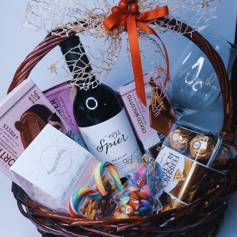 Wine and Chocolate Basket