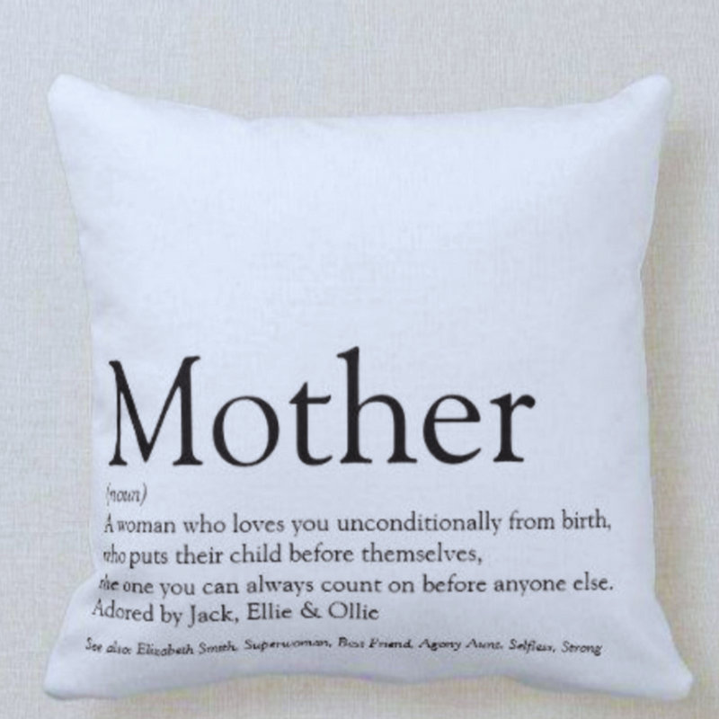 Personalised Scatter Cushion : Mother