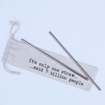 Personalised Reusable Straw Set