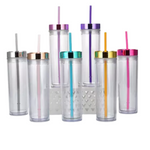 Personalised Acrylic Tumbler with Straw