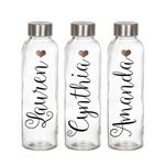 Personalised Glass Drinking Bottle