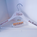 Personalised Coat Hanger and Glass set