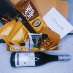 Cravings Snack Box with wine