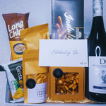 Cravings Snack Box with wine